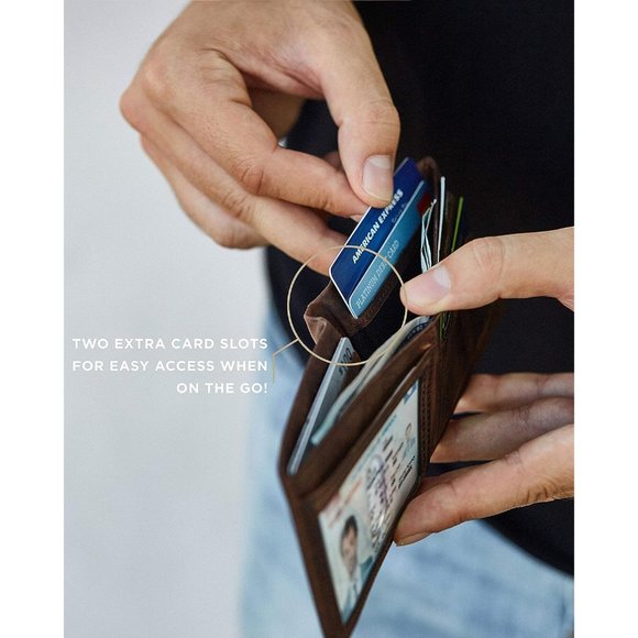 Mens Bifold RFID Blocking Minimalist Front Pocket Thin & Stylish Wallet - Picture 3 of 6